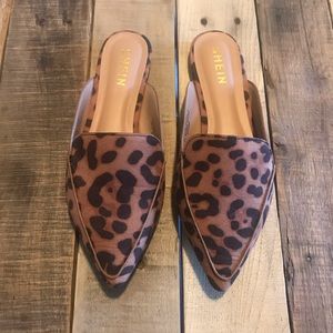 Leopard Print Mules
